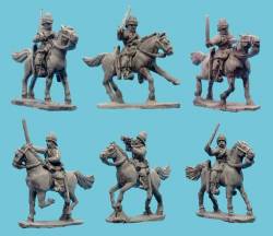 British Hussars/Dragoons with Command